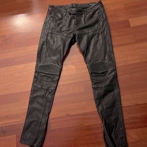 AllSaints 100% leather motorcycle pants